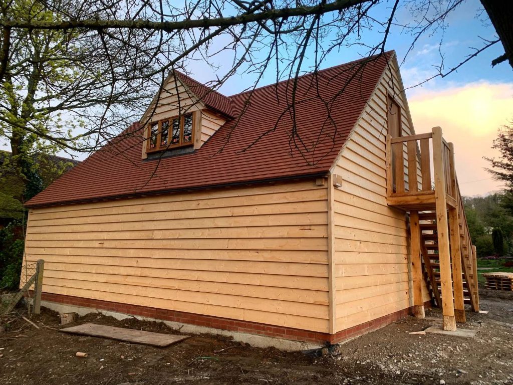 Oak framed Storage room