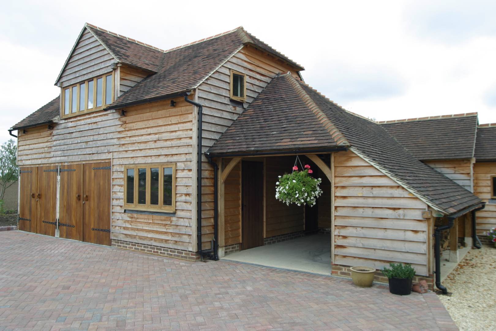 oak framed garage