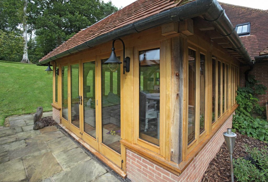 Oak frame garden room