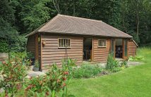 wooden garden room