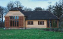 windows in oak framed building