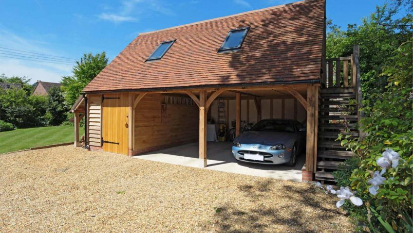 oak frame garage